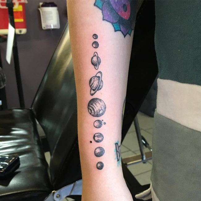 Solar System Tattoo 49