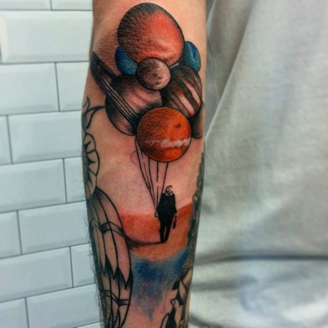 Solar System Tattoo 51
