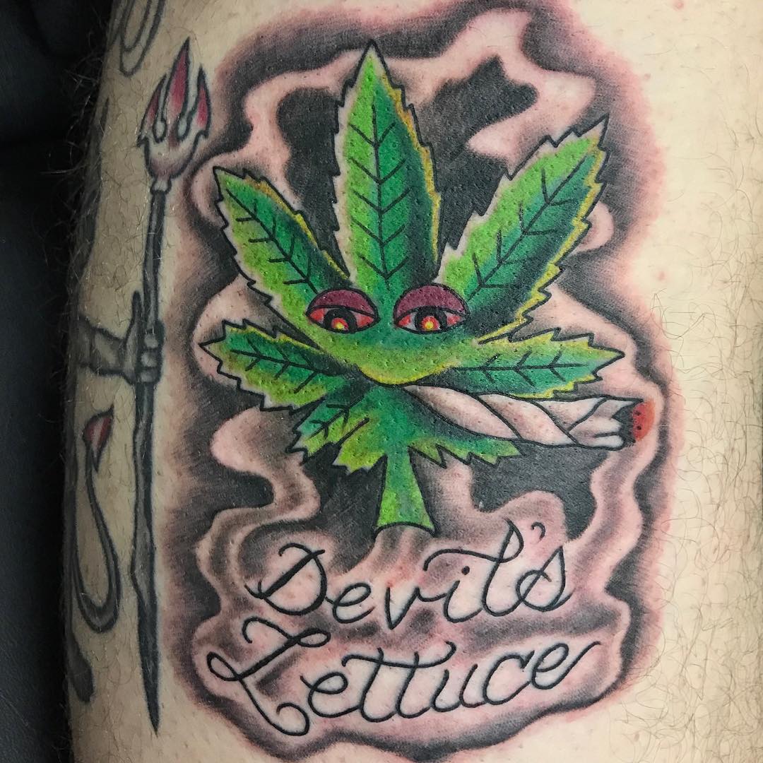 60+ Hot Weed Tattoo Designs Legalized Ideas in (2019)