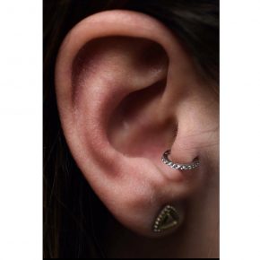 stacked cartilage piercing