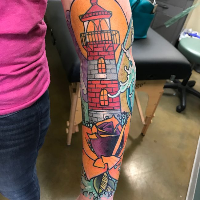 Lighthouse Tattoo 120