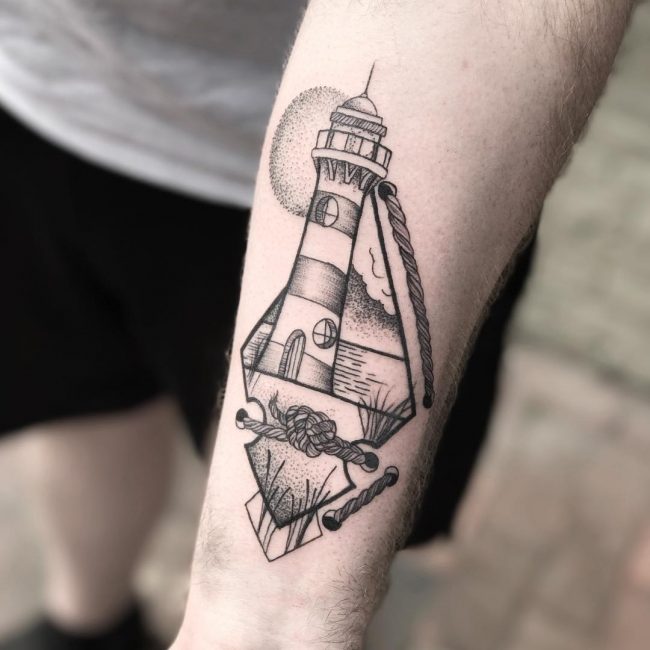 Lighthouse Tattoo 122