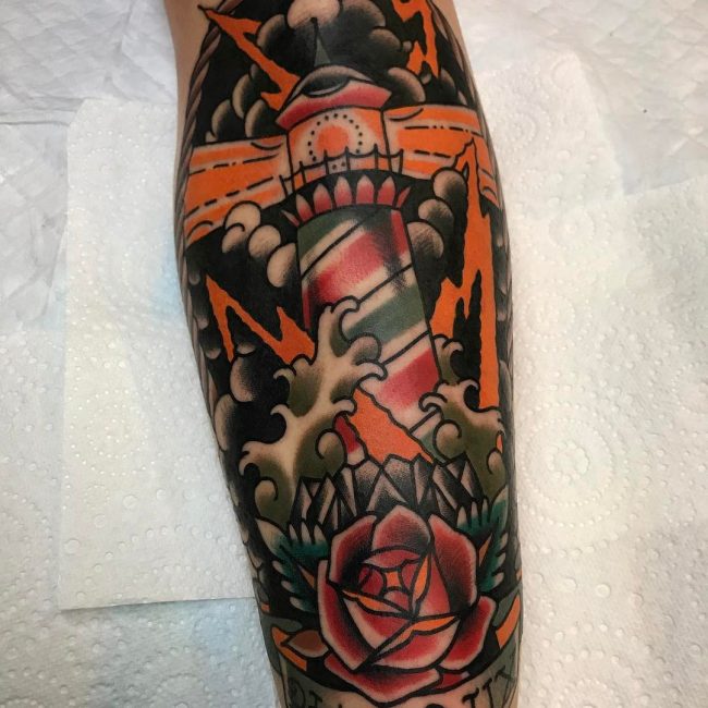 Lighthouse Tattoo 123