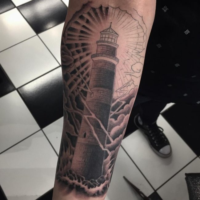 Lighthouse Tattoo 124