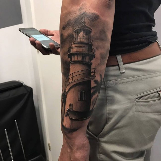 Lighthouse Tattoo 130