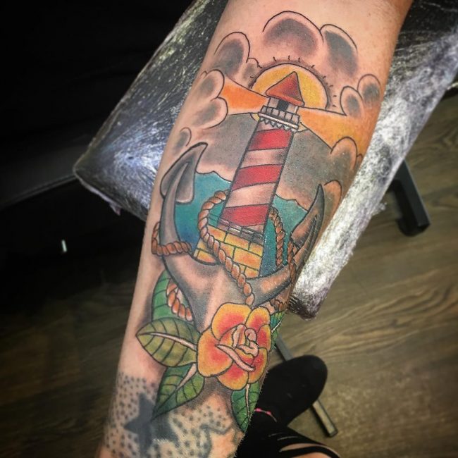 Lighthouse Tattoo 16