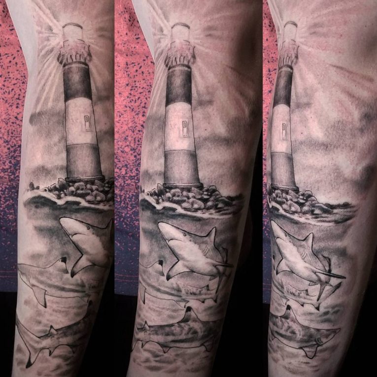 Lighthouse Tattoo 26