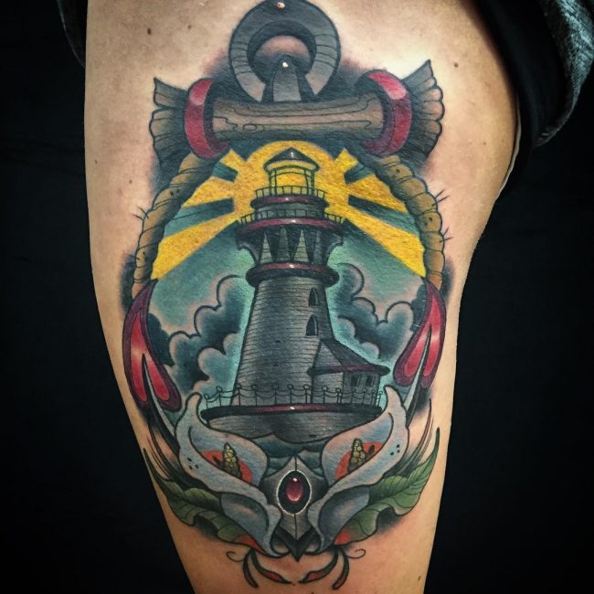 Lighthouse Tattoo 56