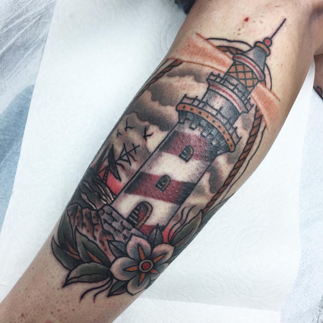 130 Best Lighthouse Tattoos - Keep Making Your Way[2019]