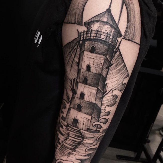 Lighthouse Tattoo 80