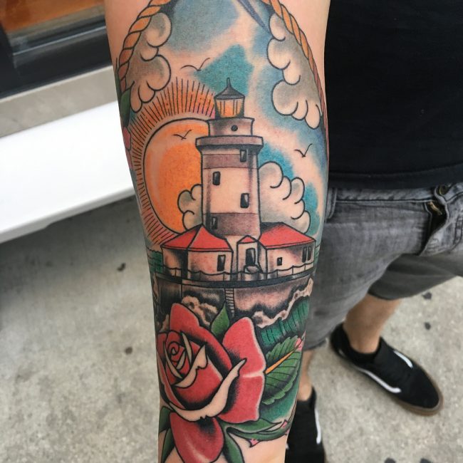 Lighthouse Tattoo 9