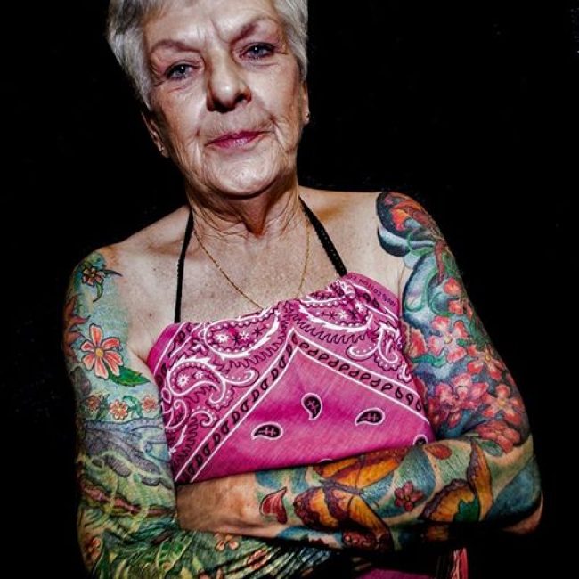 Old People with Tattoos 20