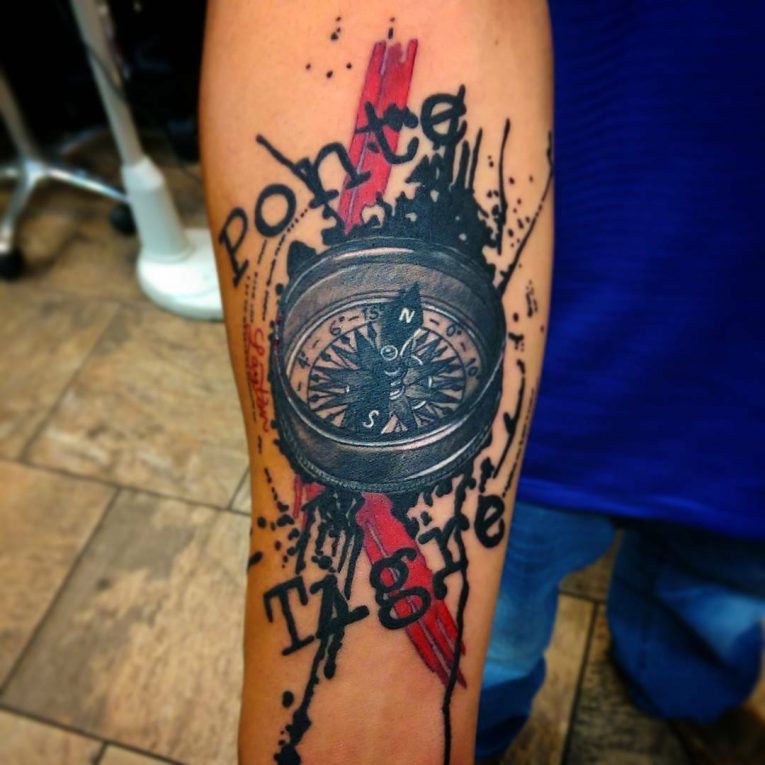 65+ Best Trash Polka Tattoos Understanding the Style [2019]