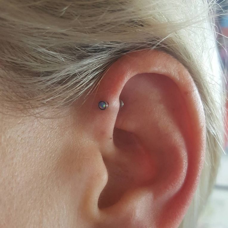 Forward Helix Piercing 22