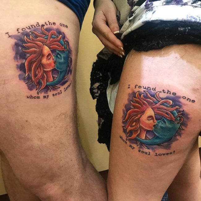 His and Hers Tattoos 44
