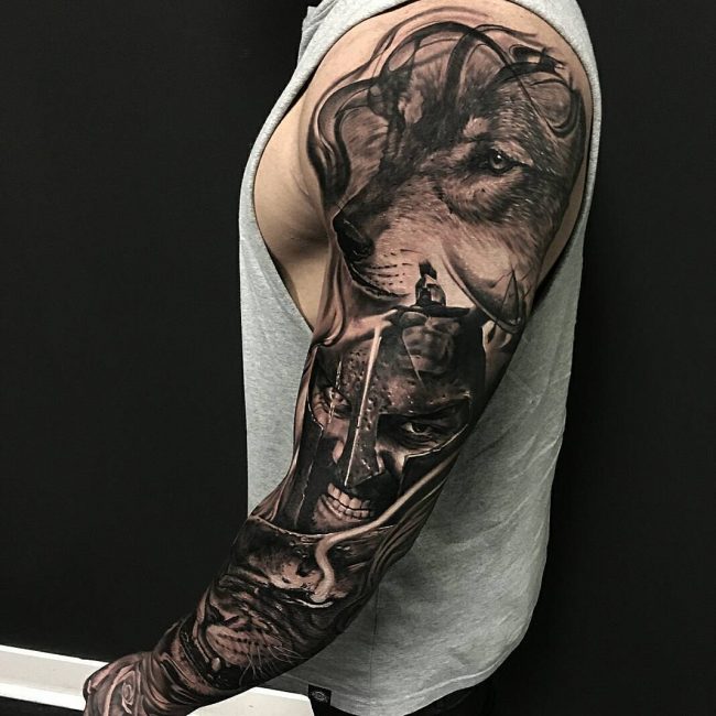 Realistic custom tattoo design, tattoo sleeve | Upwork