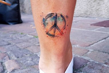 55+ Cool Peace Sign Tattoo Designs & Meanings – Anti-War Movement Symbol (2019)