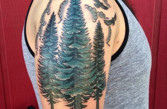 75+ Simple and Easy Pine Tree Tattoo – Designs & Meanings (2019)