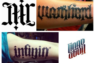 45 Rare Ambigram Tattoos Designs & Meanings – For Men & Women (2020)